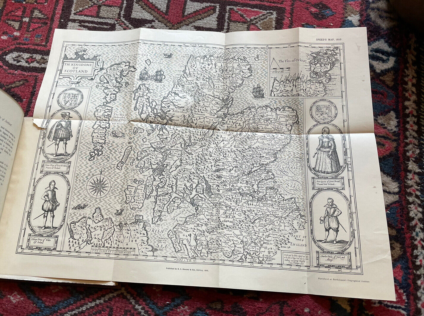1905 - OLD MAPS & MAP-MAKERS OF SCOTLAND John E. Shearer SPEED Abraham Ortelius