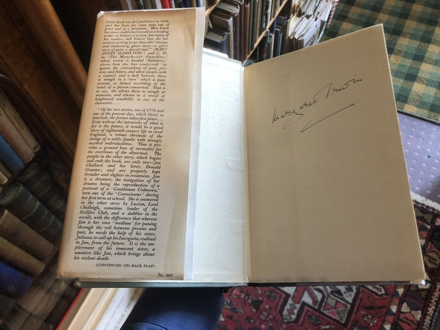 Margaret Irwin : Still She Wished for Company SIGNED COPY 1932 Ghost Story RARE