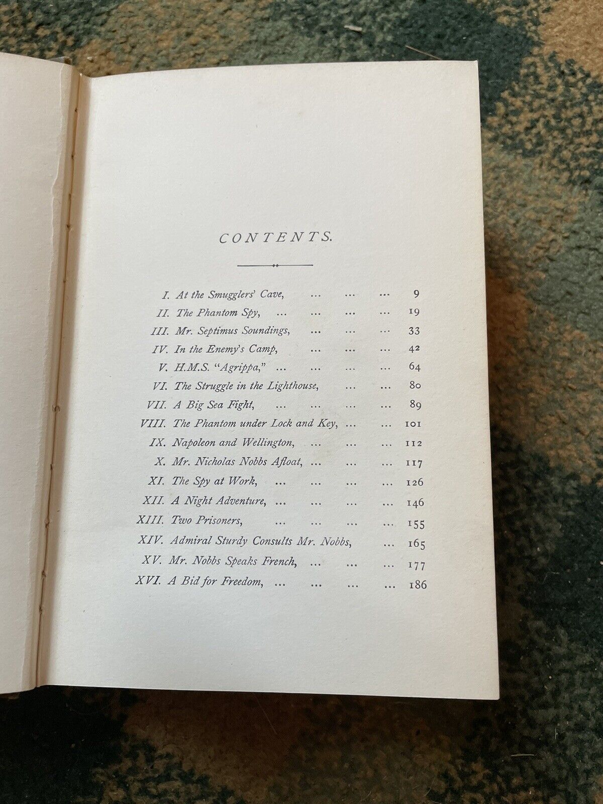 c1890 THE PHANTOM SPY Fox Russell DECORATIVE CLOTH BINDING Colour Frontis