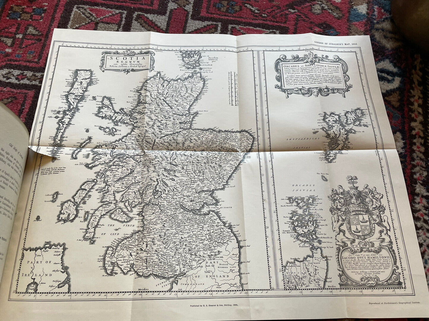 1905 - OLD MAPS & MAP-MAKERS OF SCOTLAND John E. Shearer SPEED Abraham Ortelius