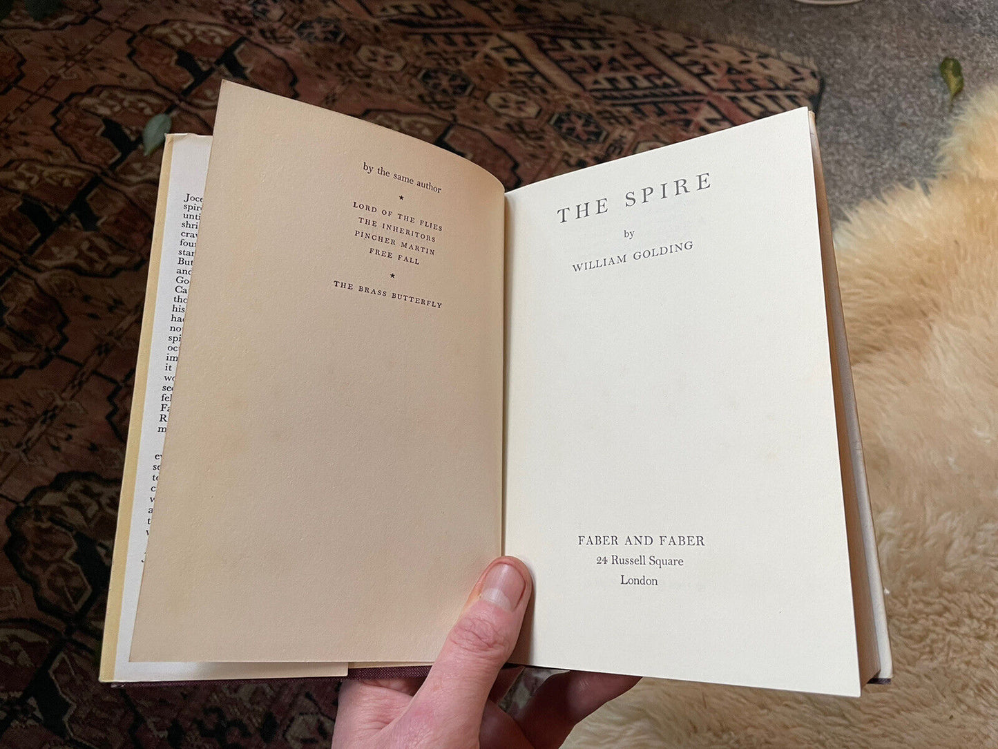 1964 William Golding : The Spire : 1st UK Edition : Salisbury Cathedral HB in DJ