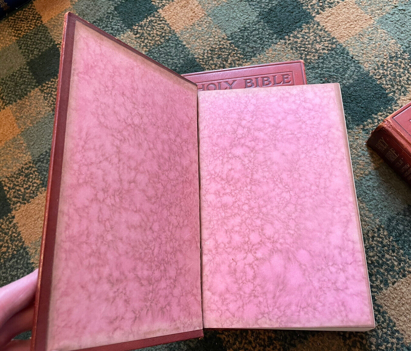 HOLY BIBLE (3 Volumes) BINDINGS by CEDRIC CHIVERS (Bookbinder) APHOCYPHA