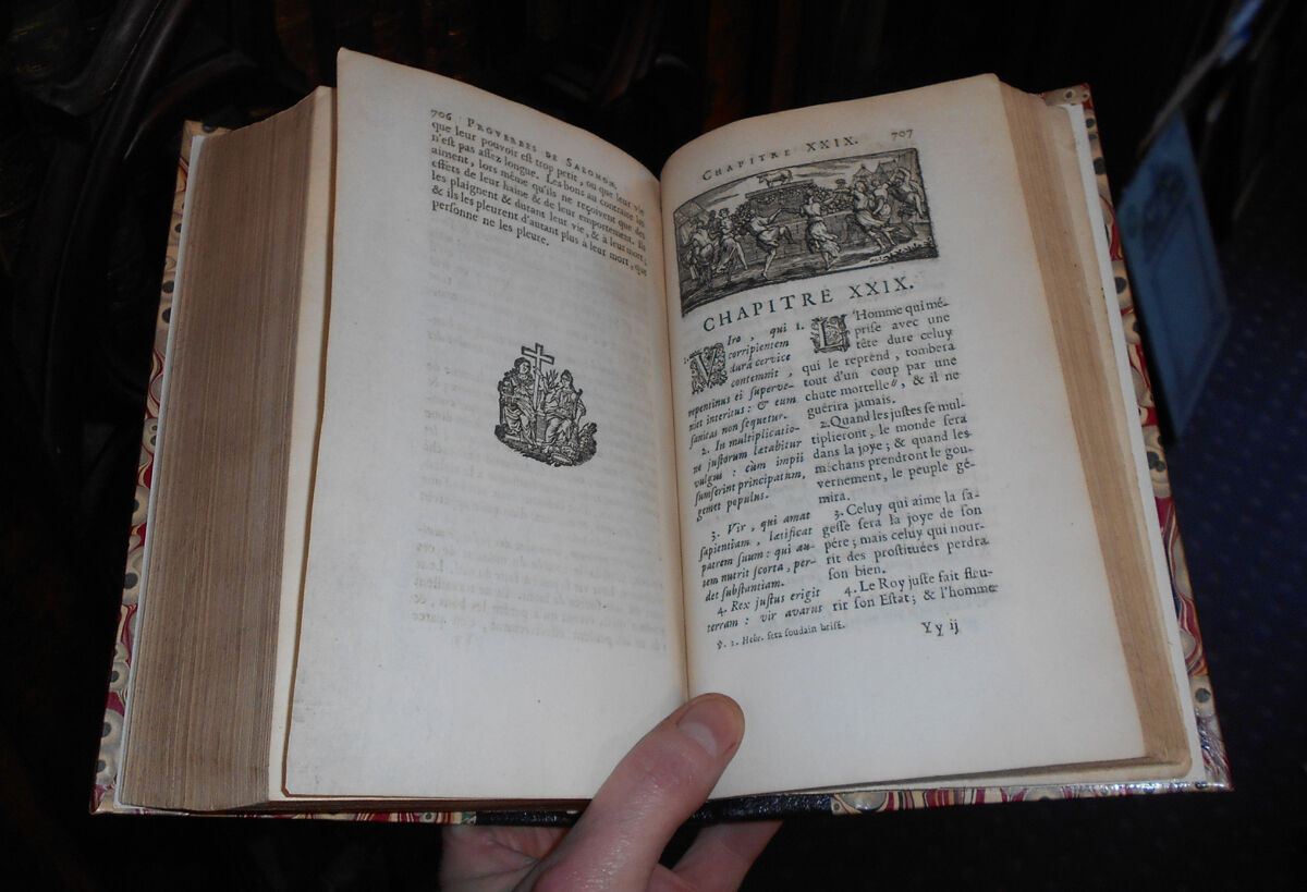 1695 Proverbes de Salomon - (Solomon son of David) Proverbs in Latin & French