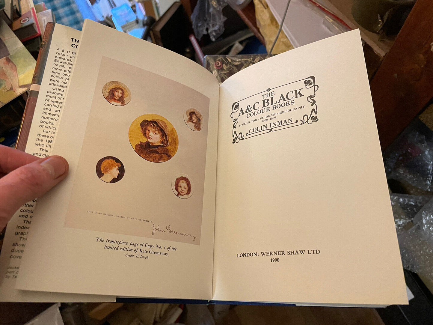 THE A & C BLACK COLOUR BOOKS Colin Inman BOOK COLLECTING Illustrated Series VGC