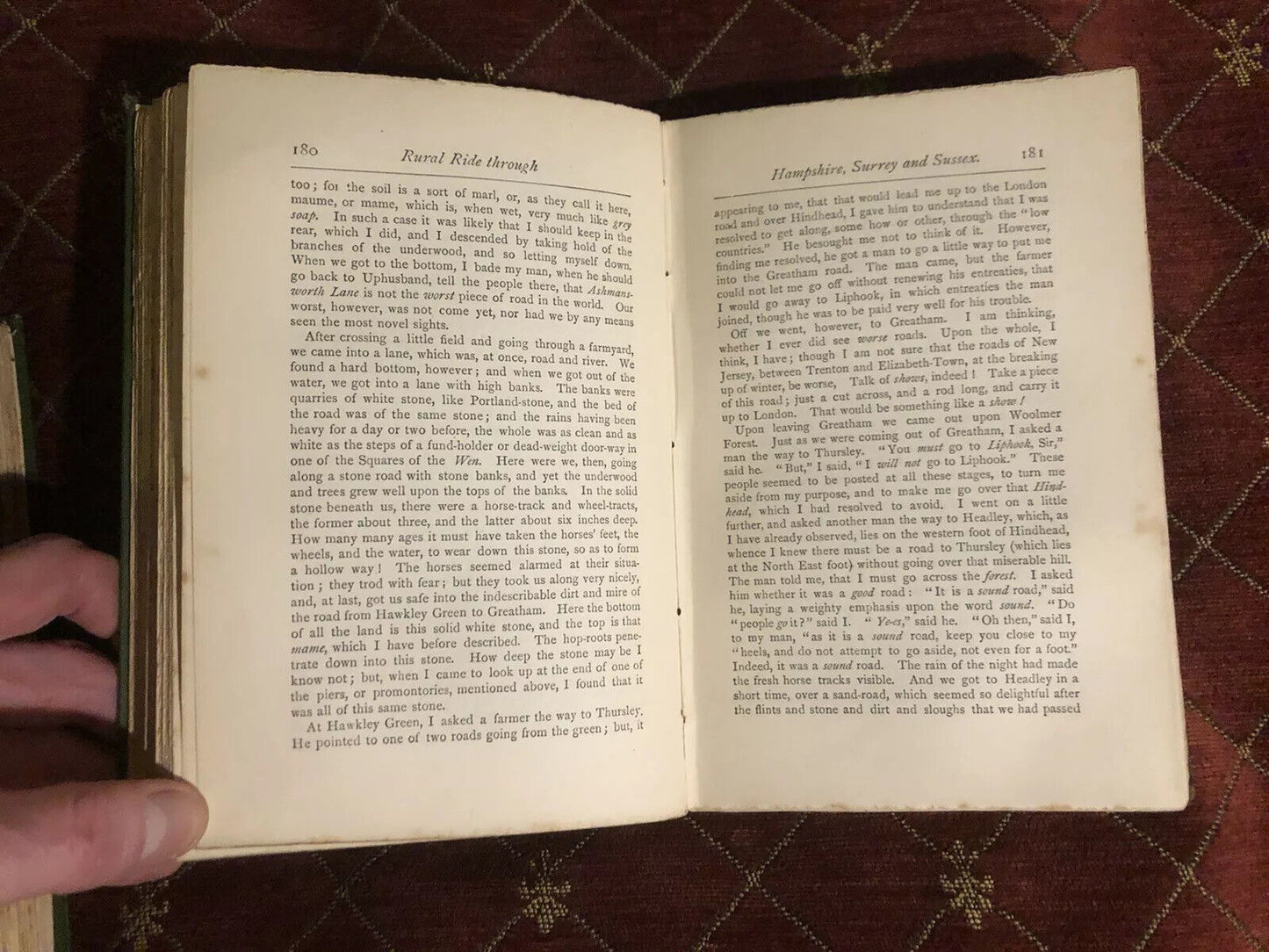 Corbett’s Rural Rides in the counties of Surrey, Kent, Sussex, Oxford 1886