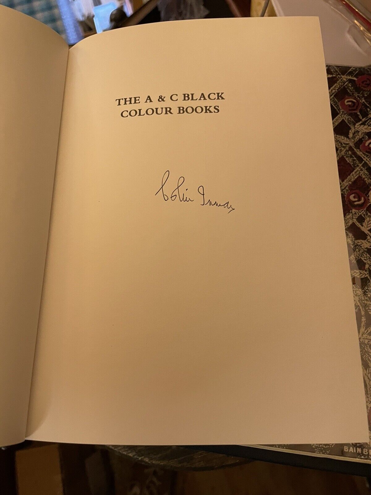 THE A & C BLACK COLOUR BOOKS Colin Inman BOOK COLLECTING Illustrated Series VGC