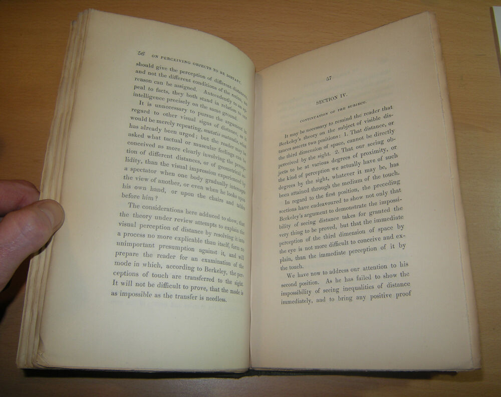 1842 A Review of Berkeley's Theory of Vision / Samuel Bailey / Eye / Sight