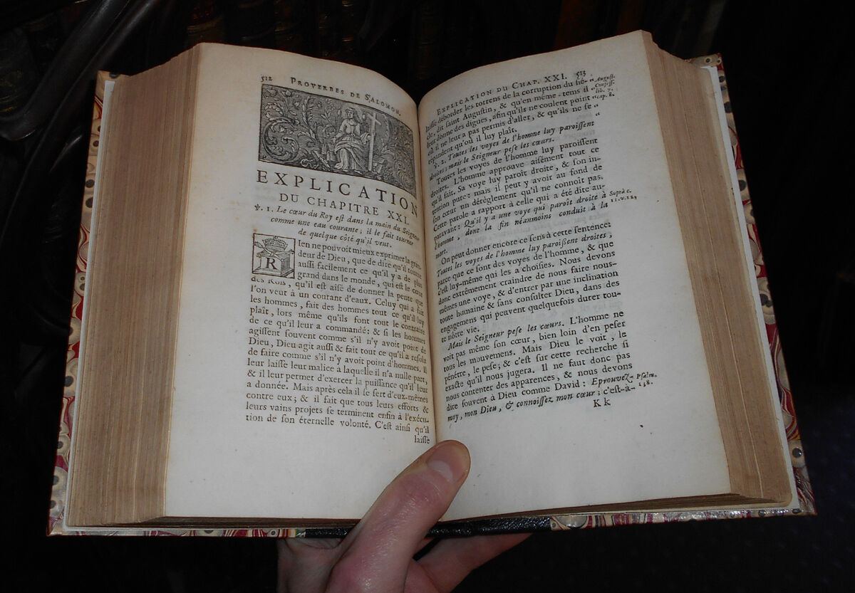 1695 Proverbes de Salomon - (Solomon son of David) Proverbs in Latin & French