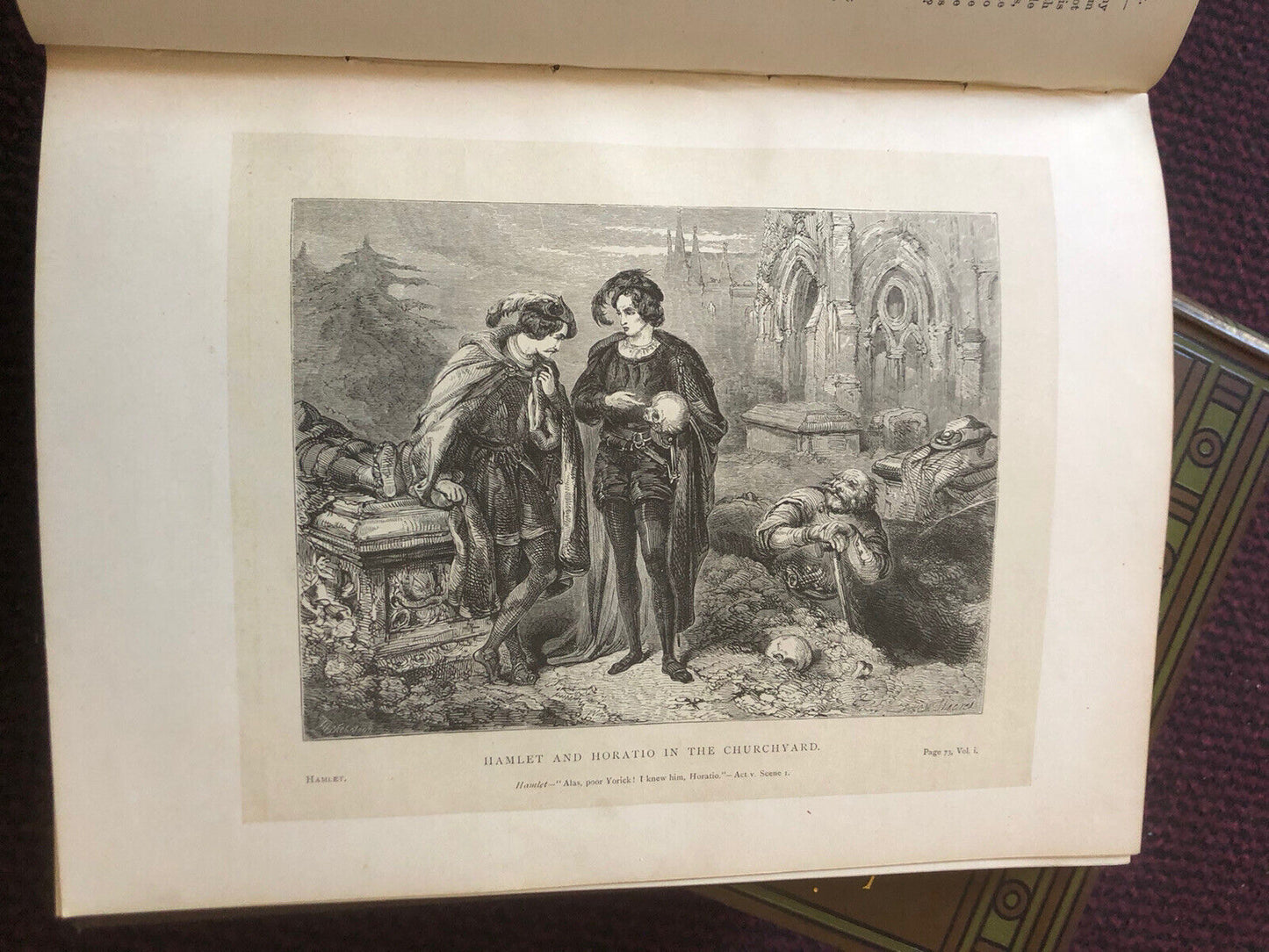 1886 STUNNING SET : The Works of Shakespeare (6 Volumes) Illus by Kenny Meadows