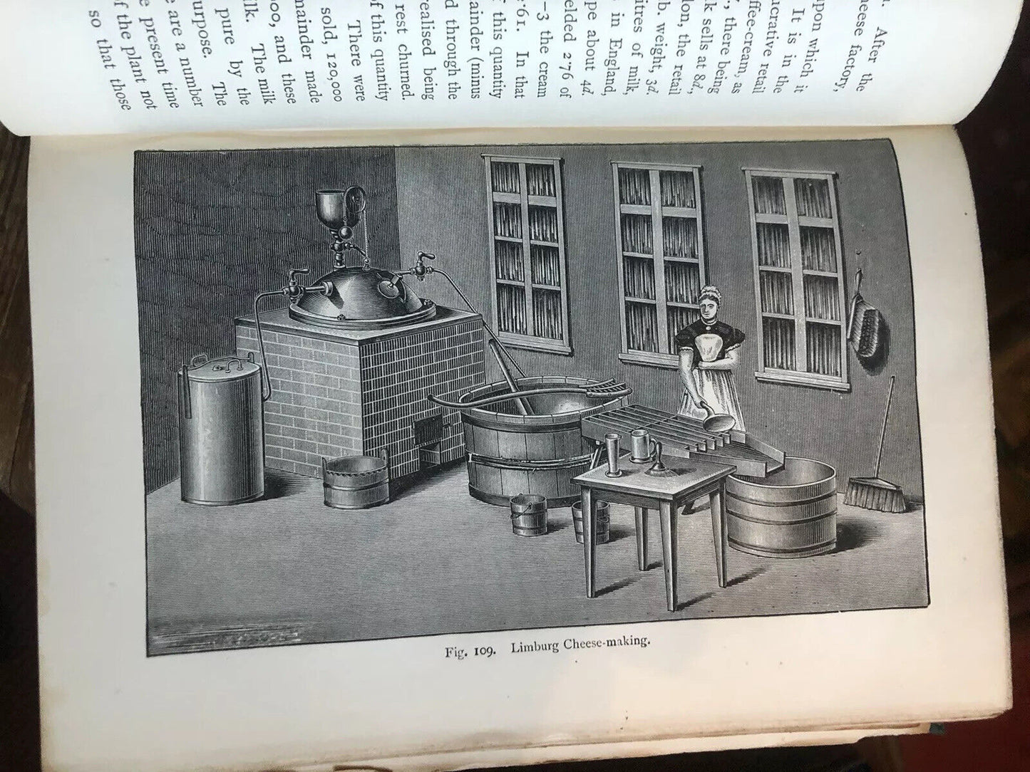 1885 BRITISH DAIRY FARMING James Long MILK CREAM BUTTER CHEESE CURDS & WHEY