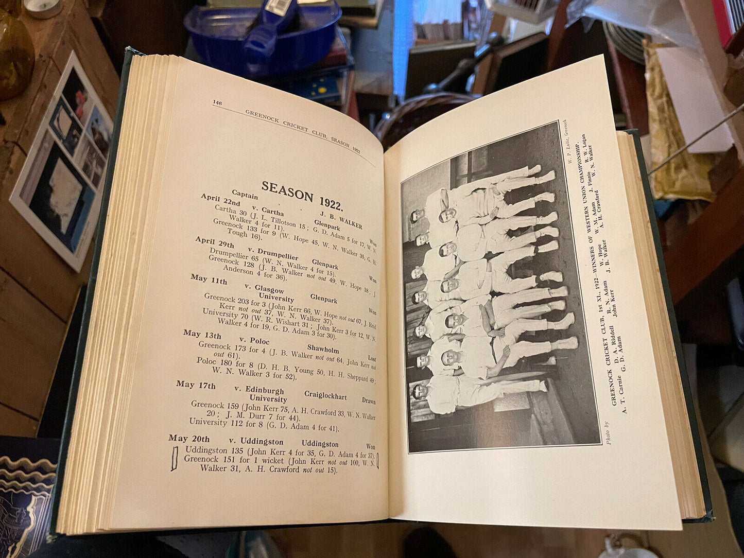Greenock Cricket Club Records 1887-1937 : T C Riddell : Scotland Sports Records