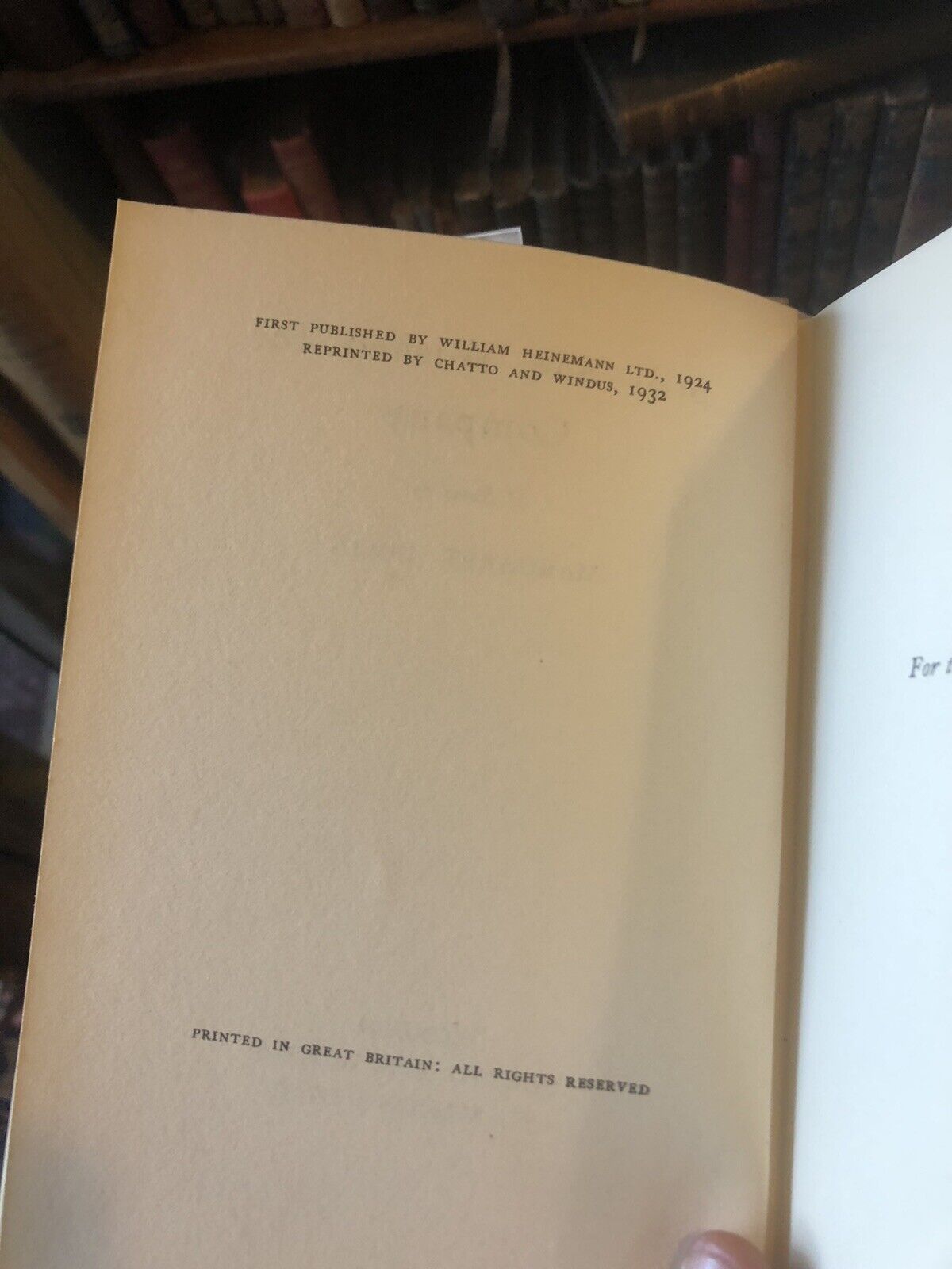 Margaret Irwin : Still She Wished for Company SIGNED COPY 1932 Ghost Story RARE