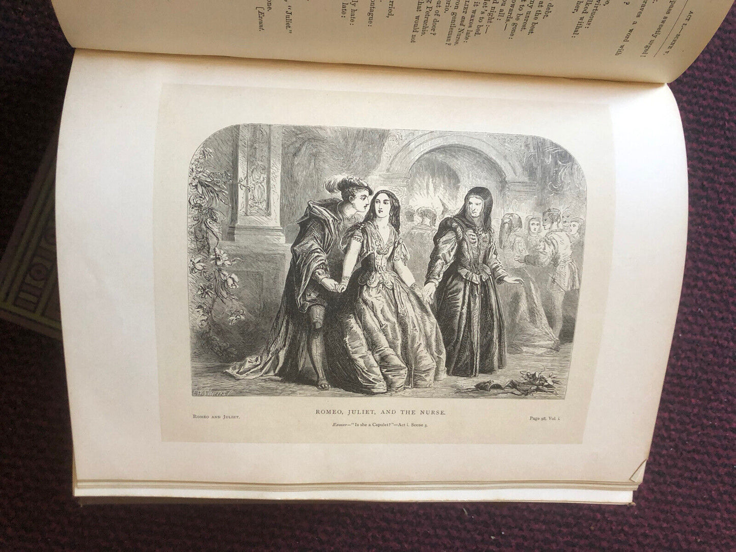 1886 STUNNING SET : The Works of Shakespeare (6 Volumes) Illus by Kenny Meadows