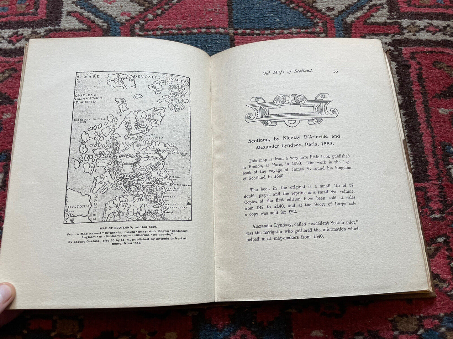 1905 - OLD MAPS & MAP-MAKERS OF SCOTLAND John E. Shearer SPEED Abraham Ortelius