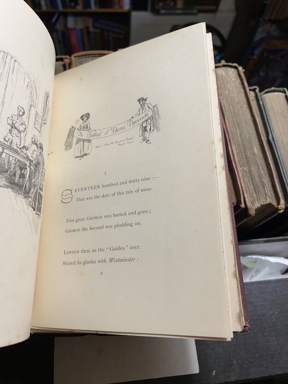 Austin Dobson SIGNED COPY Ballad of Beau Brocade and Other Poems : Hugh Thomson