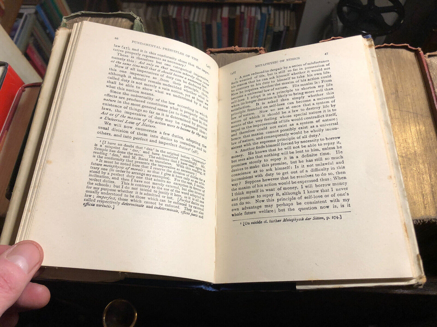 1949 METAPHYSIC OF ETHICS by IMMANUEL KANT : Hardback in Jacket