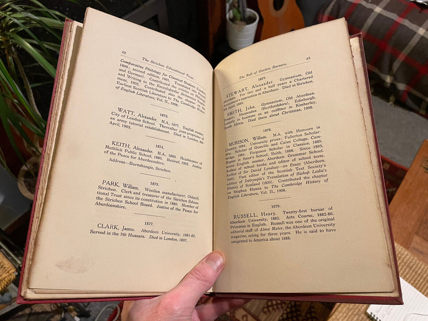 The Strichen Educational Trust : Roll of Gordon Bursars : Aberdeenshire 1909