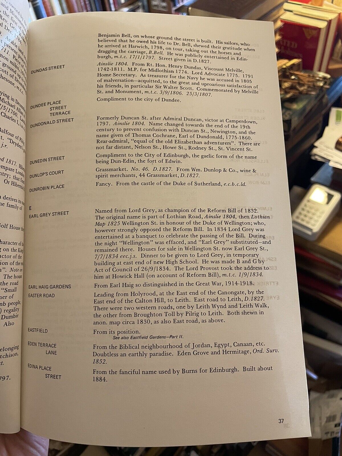 History and Derivation of Edinburgh Street Names : Charles B. Boog Watson 1975