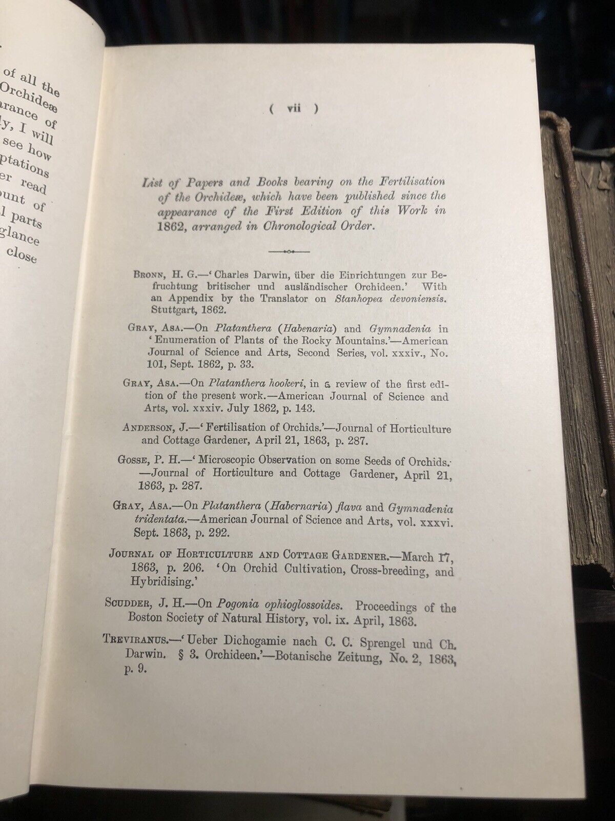 1904 Charles Darwin : Fertilisation of Orchids by Insects : Natural History VGC