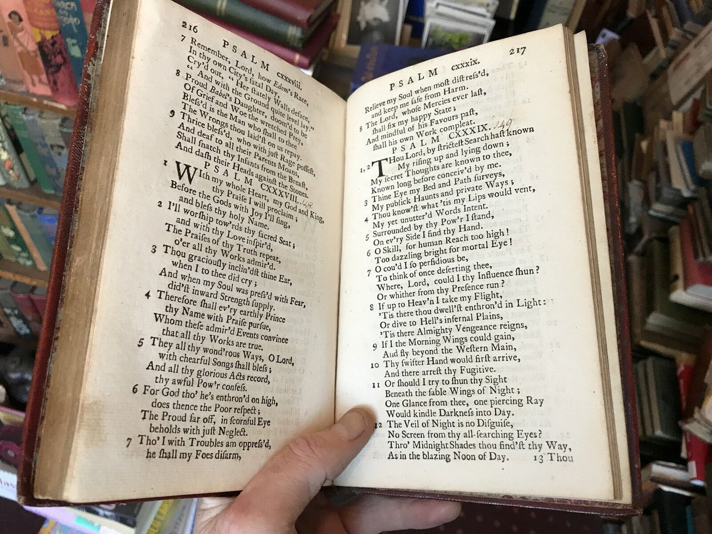 1743 New Version of the PSALMS OF DAVID - N Brady & N Tate - Lovely Old Binding