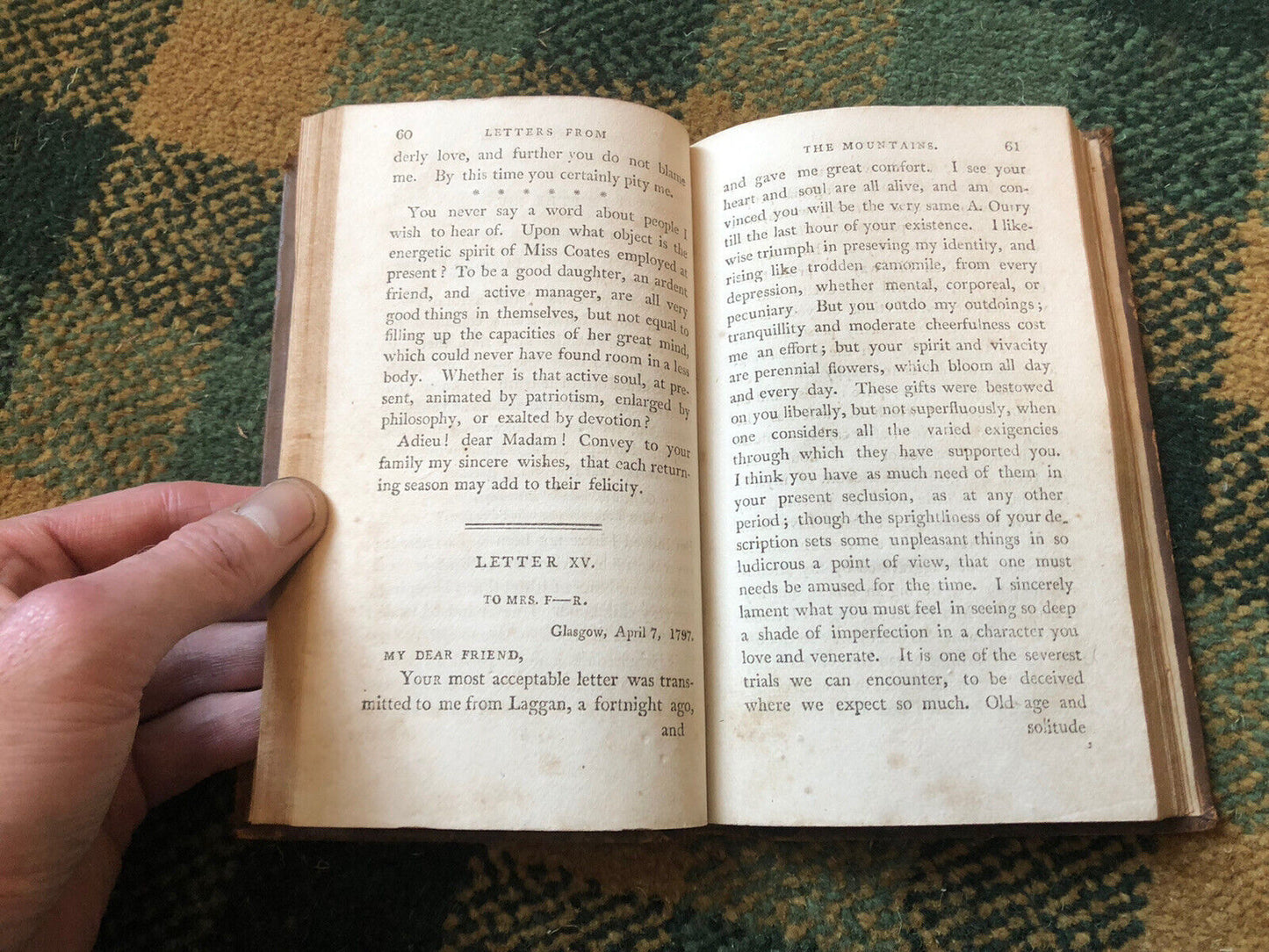 1809 Letter from the Mountains Scottish Highlands Ladies Correspondenc 1773-1807