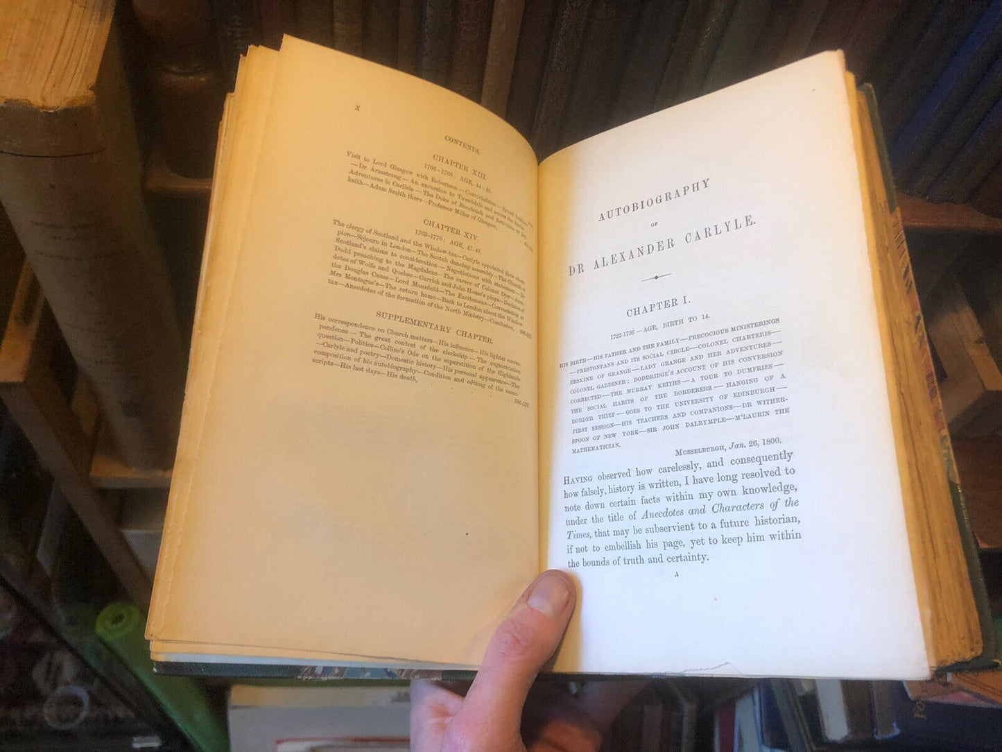 (1860) Autobiography of the Rev. Dr Alexander Carlyle Minister of Inveresk