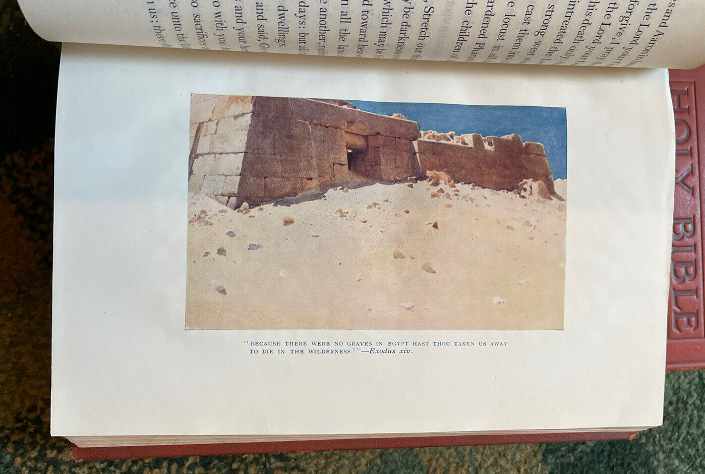 HOLY BIBLE (3 Volumes) BINDINGS by CEDRIC CHIVERS (Bookbinder) APHOCYPHA