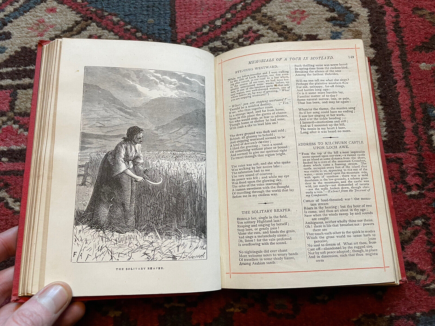 The Poetical Works of WILLIAM WORDSWORTH Decorative Binding c1890