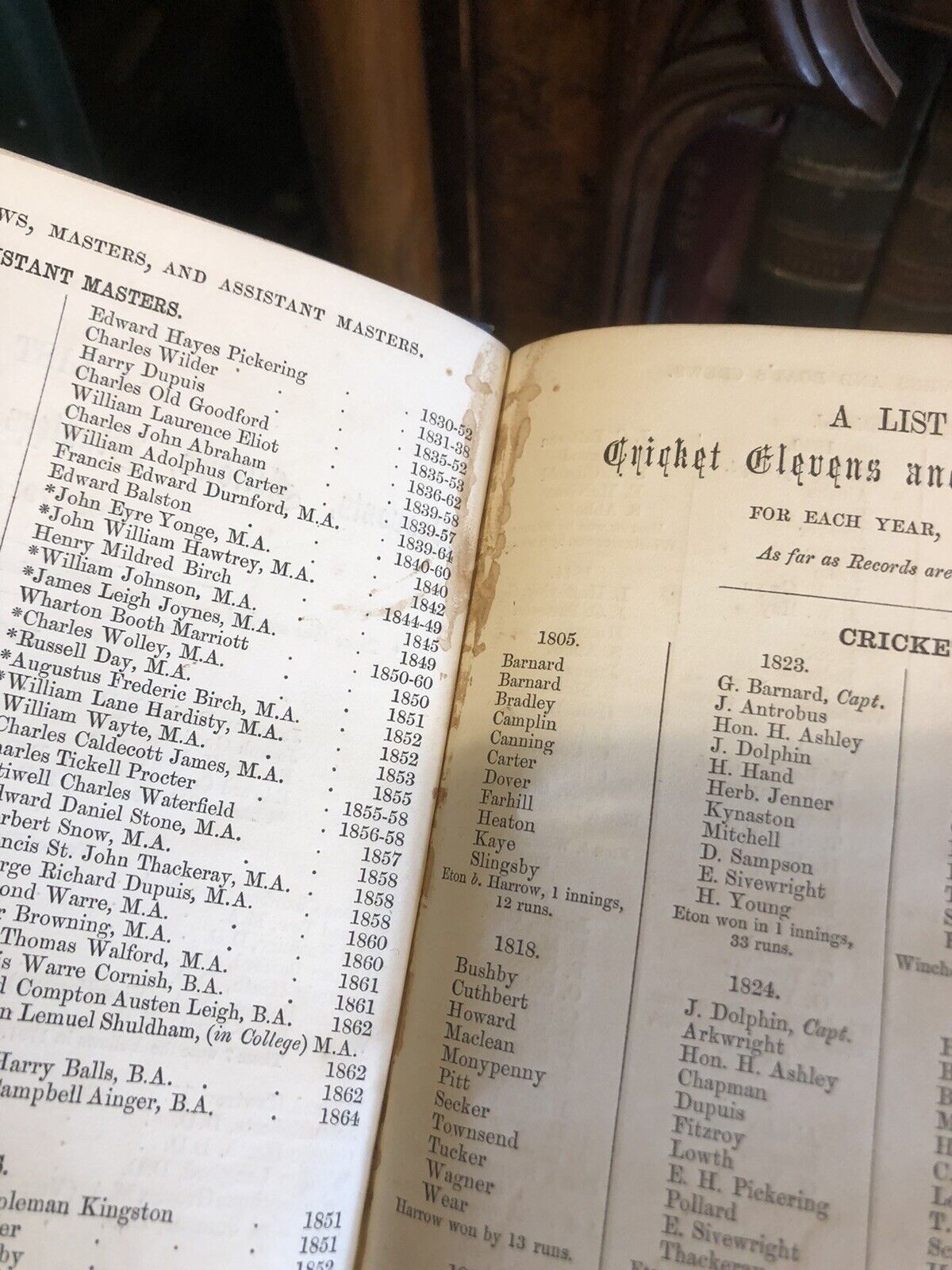 The Eton School Lists From 1791 to 1850 (every third year after 1793) Stapylton