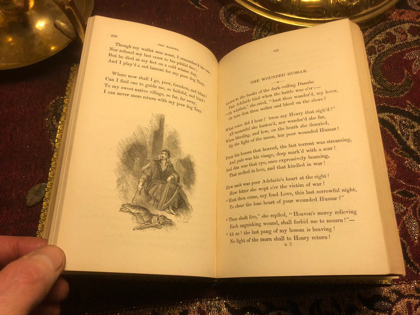 1840 The Poetical Works of Thomas Campbell : Engravings : Fine Leather Binding