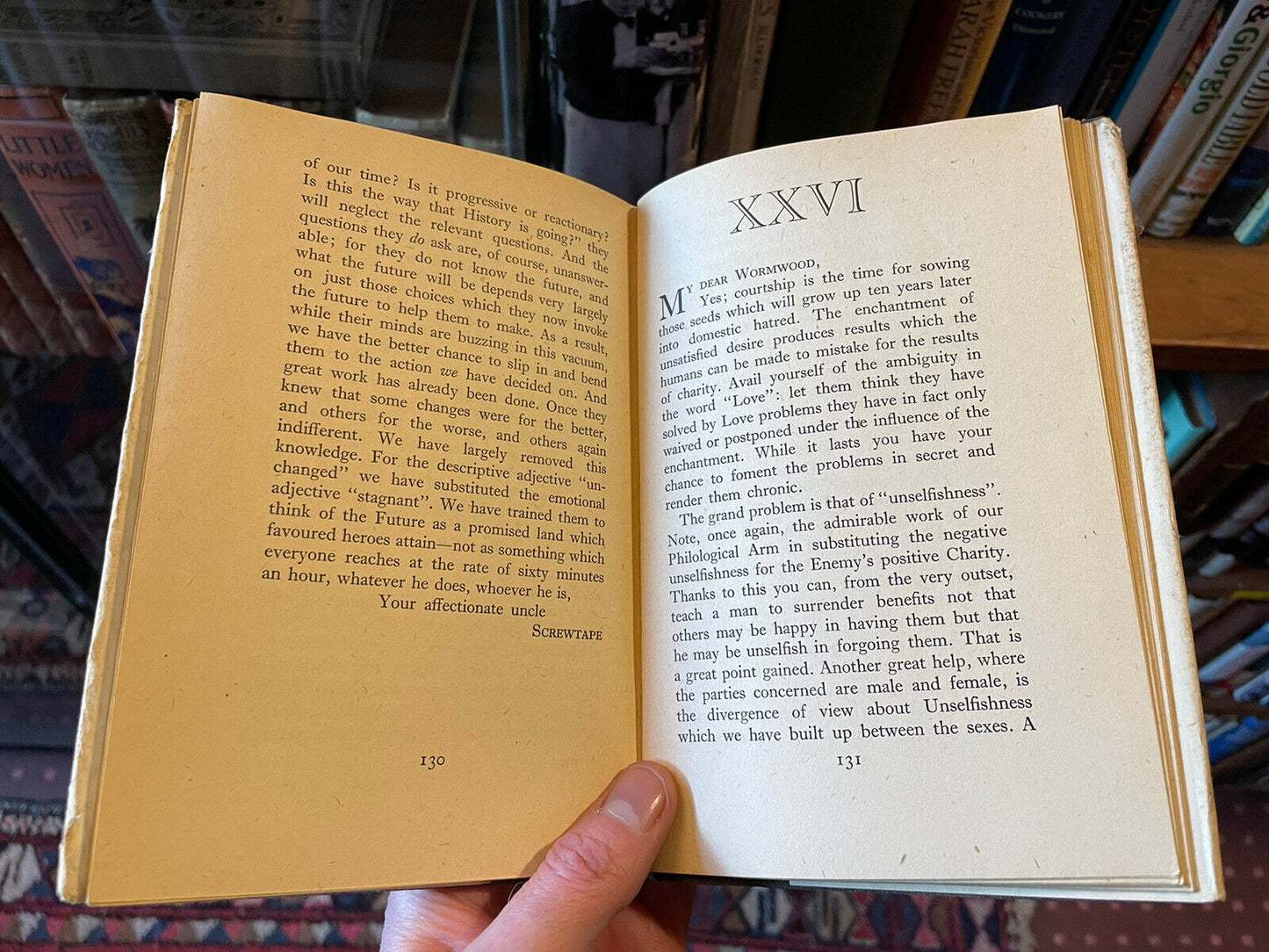 THE SCREWTAPE LETTERS - C S Lewis - SECOND EDITION in DUST JACKET (March 1942)