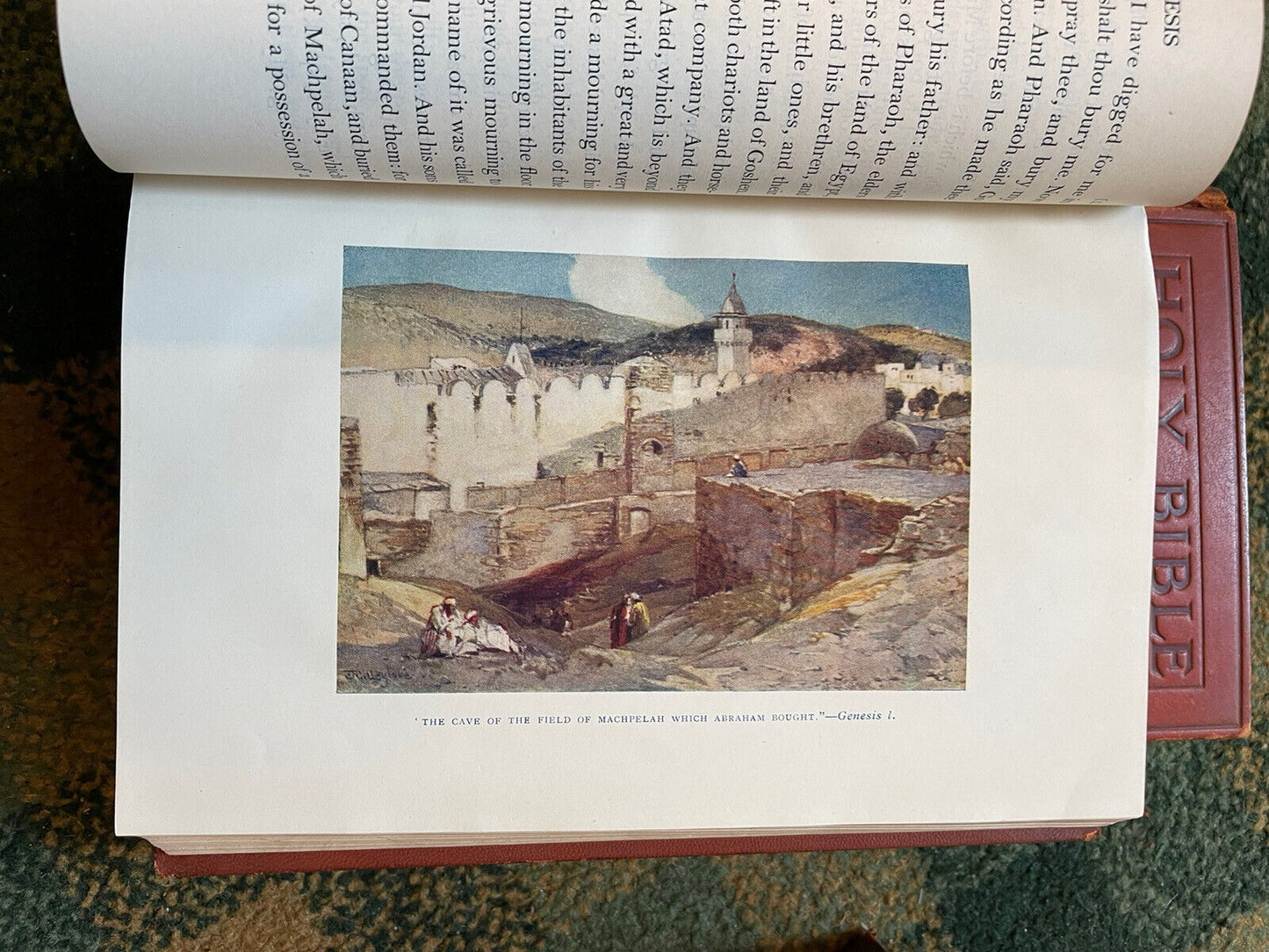 HOLY BIBLE (3 Volumes) BINDINGS by CEDRIC CHIVERS (Bookbinder) APHOCYPHA