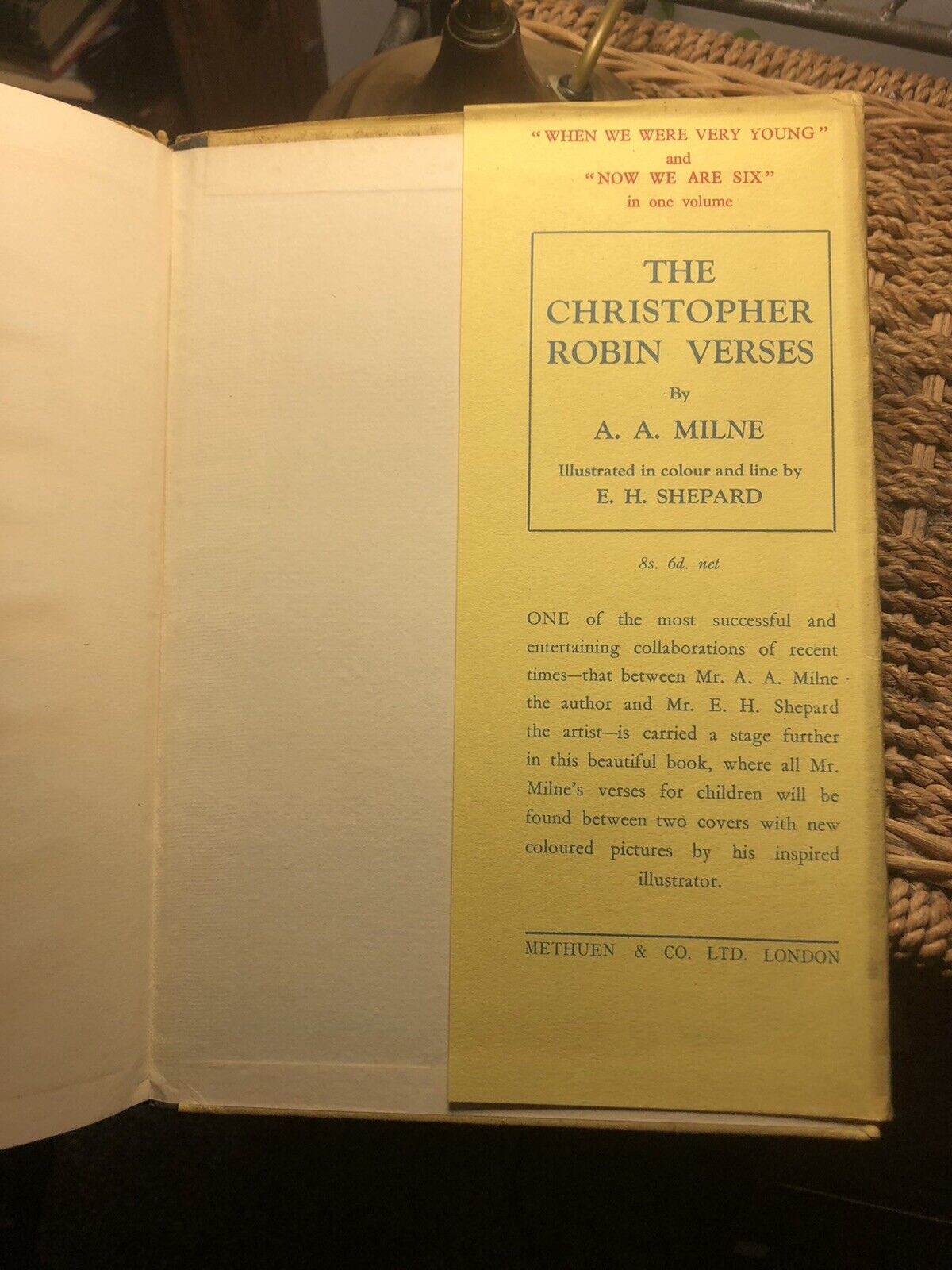 1932 Lewis Carroll : Songs From Alice in Wonderland : John Tenniel : A A Milne