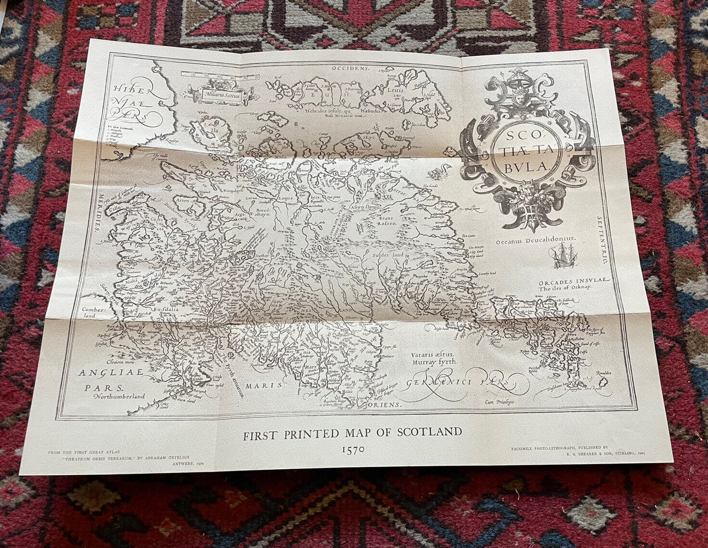 1905 - OLD MAPS & MAP-MAKERS OF SCOTLAND John E. Shearer SPEED Abraham Ortelius