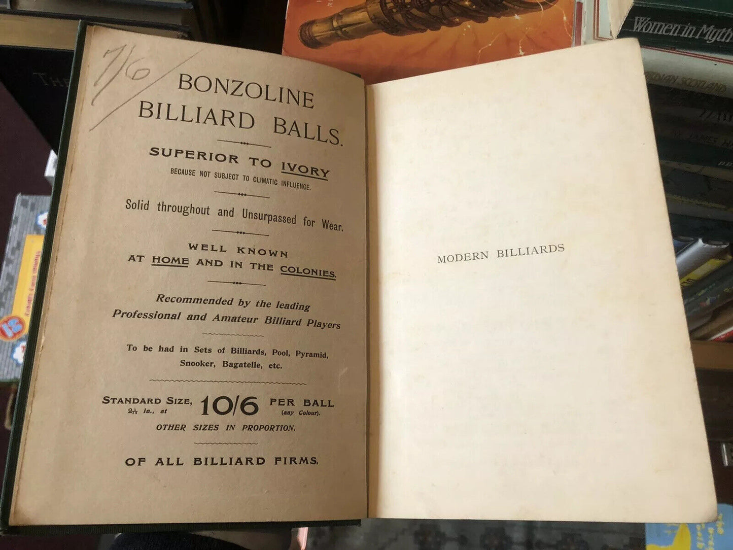 1902 MODERN BILLIARDS John Roberts (921 Diagrams) SNOOKER POOL BALL GAMES