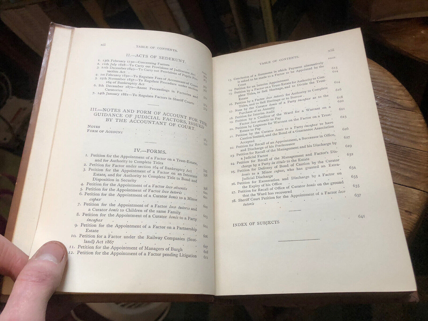 1881 Treatise On Judicial Factors Curators Bonis & Managers of Burghs : Thoms