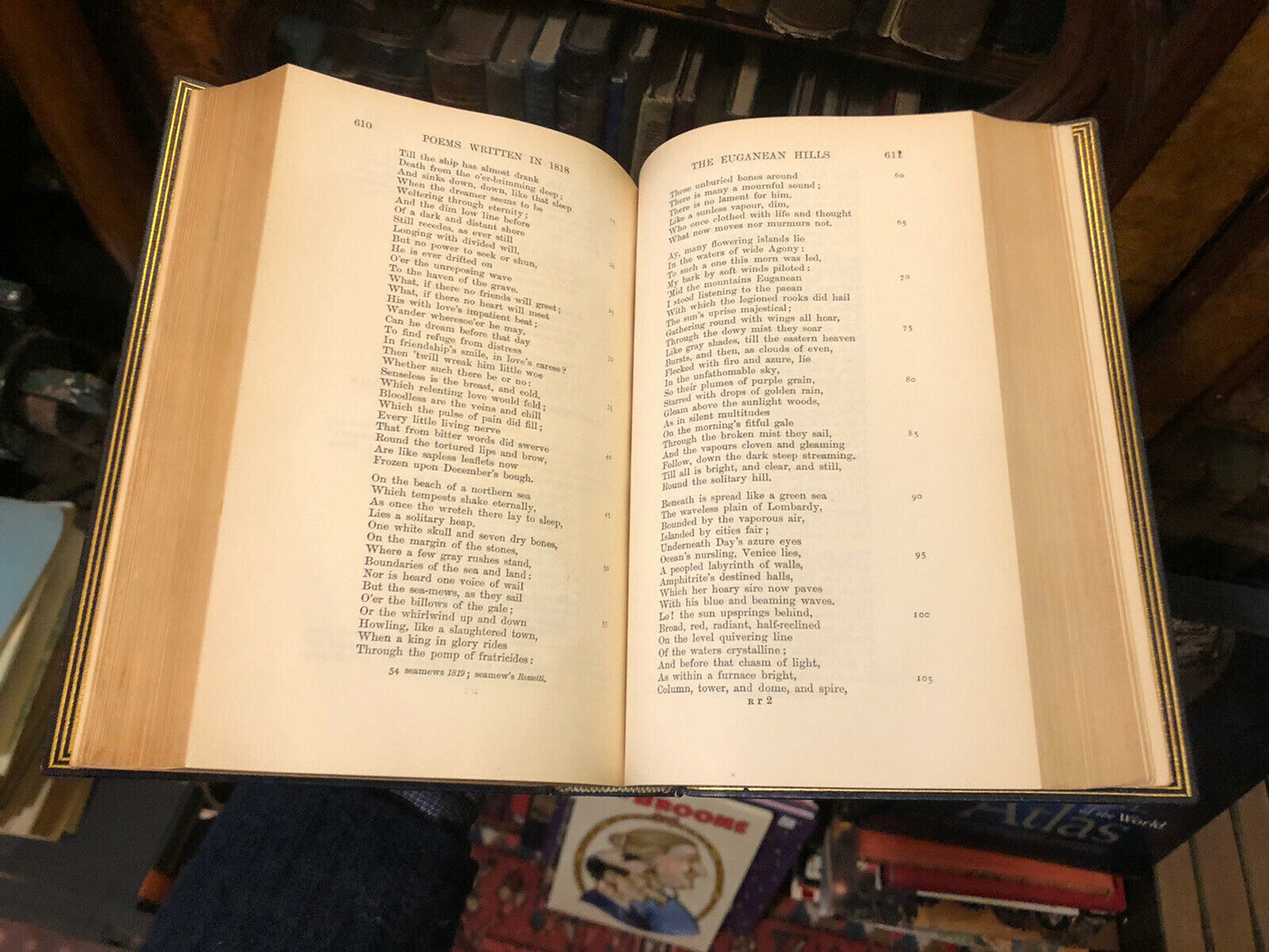 Complete Poetical Works of Shelley : French Levant Fine Binding : Trow Bindery