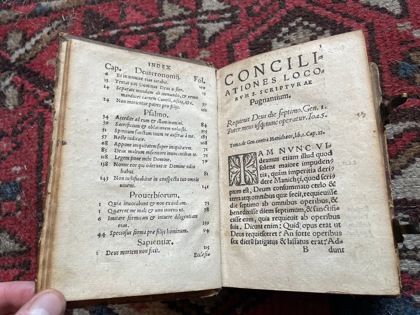 1566 RABUS B. LUDOVICUM. Conciliationes Locorum S. Scripturae LATIN SCRIPTURE