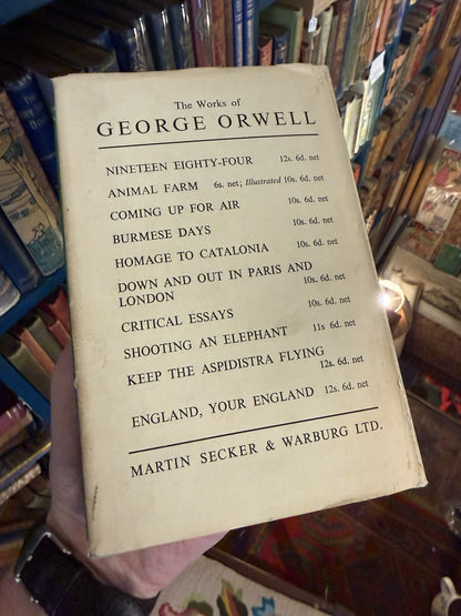 1954 George Orwell : Nineteen Eighty-Four Scarce First Uniform Ed + D/W 1984
