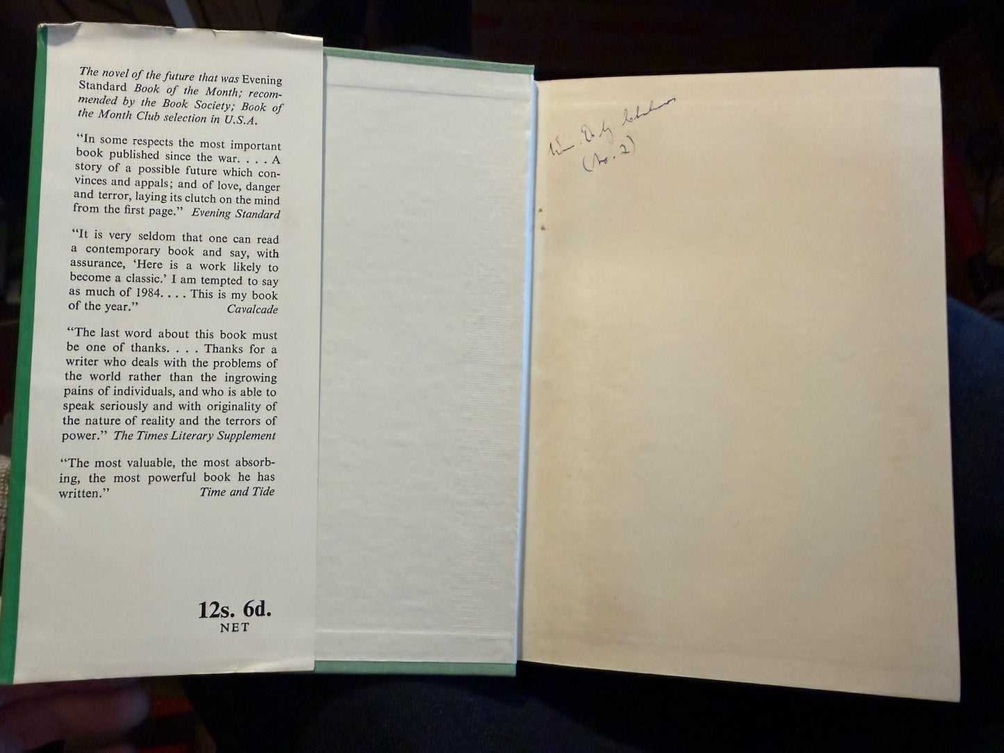 1954 George Orwell : Nineteen Eighty-Four Scarce First Uniform Ed + D/W 1984