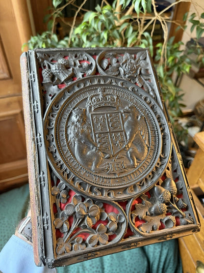 1855 The Coinage of the British Empire : Papier Mache Fine Binding : Humphreys