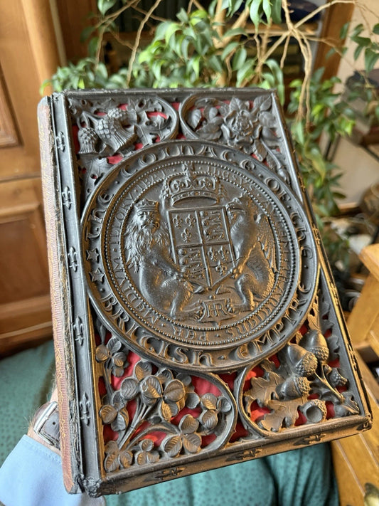 1855 The Coinage of the British Empire : Papier Mache Fine Binding : Humphreys