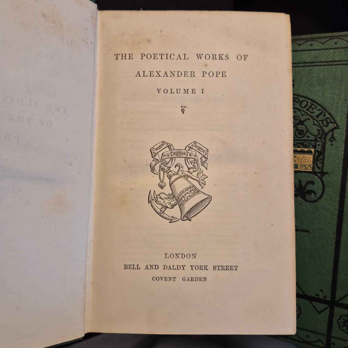 c.1860 The Poetical Works Of Alexander Pope In Three Vols ; The Aldine Poets
