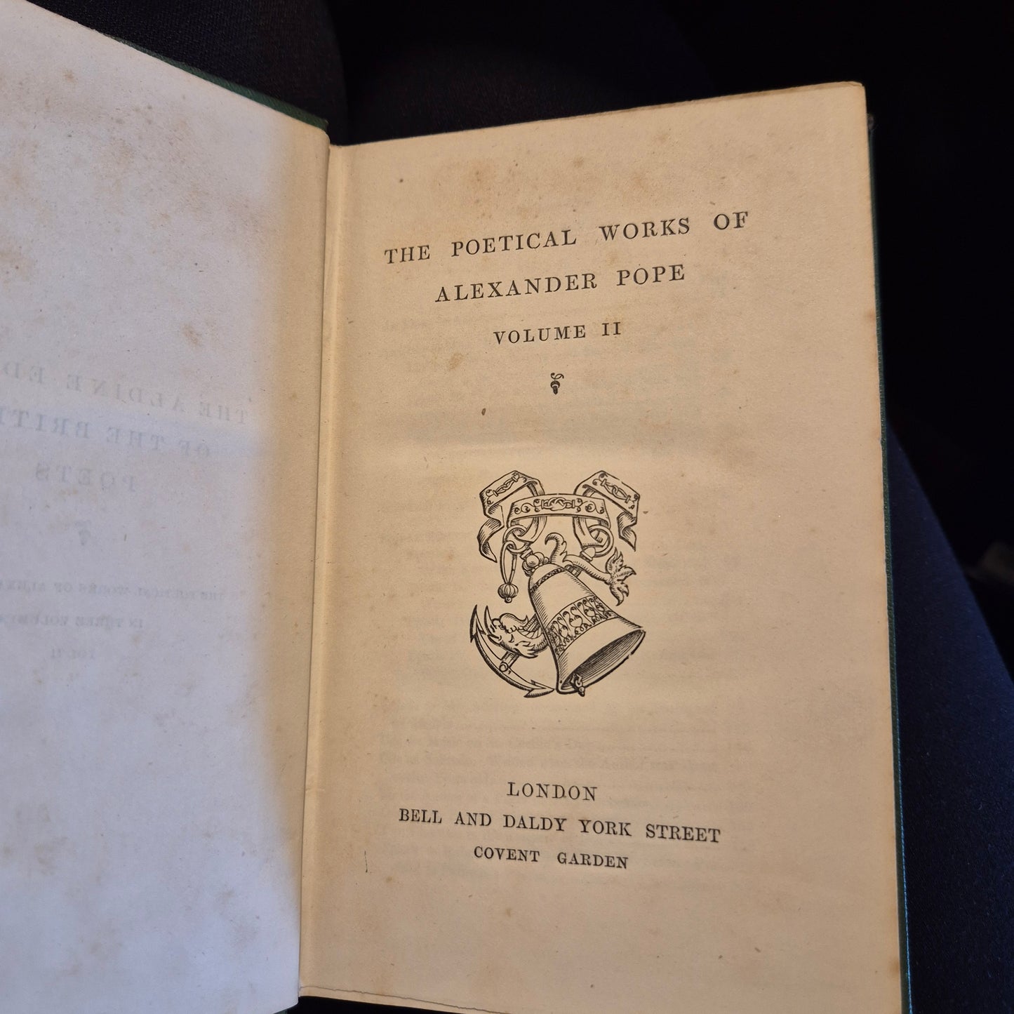 c.1860 The Poetical Works Of Alexander Pope In Three Vols ; The Aldine Poets