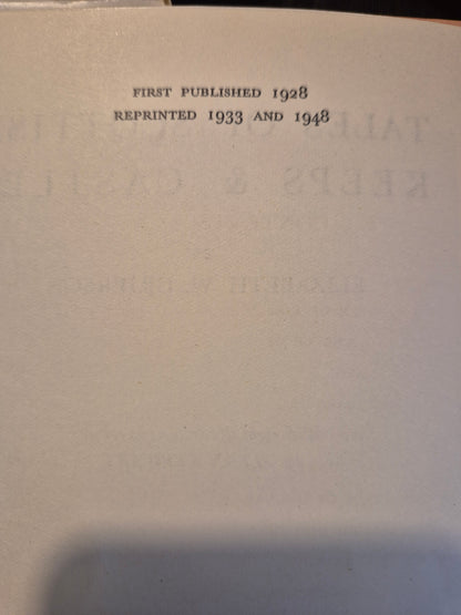 1948 Tales Of Scottish Keeps And Castles ; Elizabeth W. Grierson , 1st thus