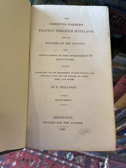 1836 The Observing Farmer's Travels Through Scotland