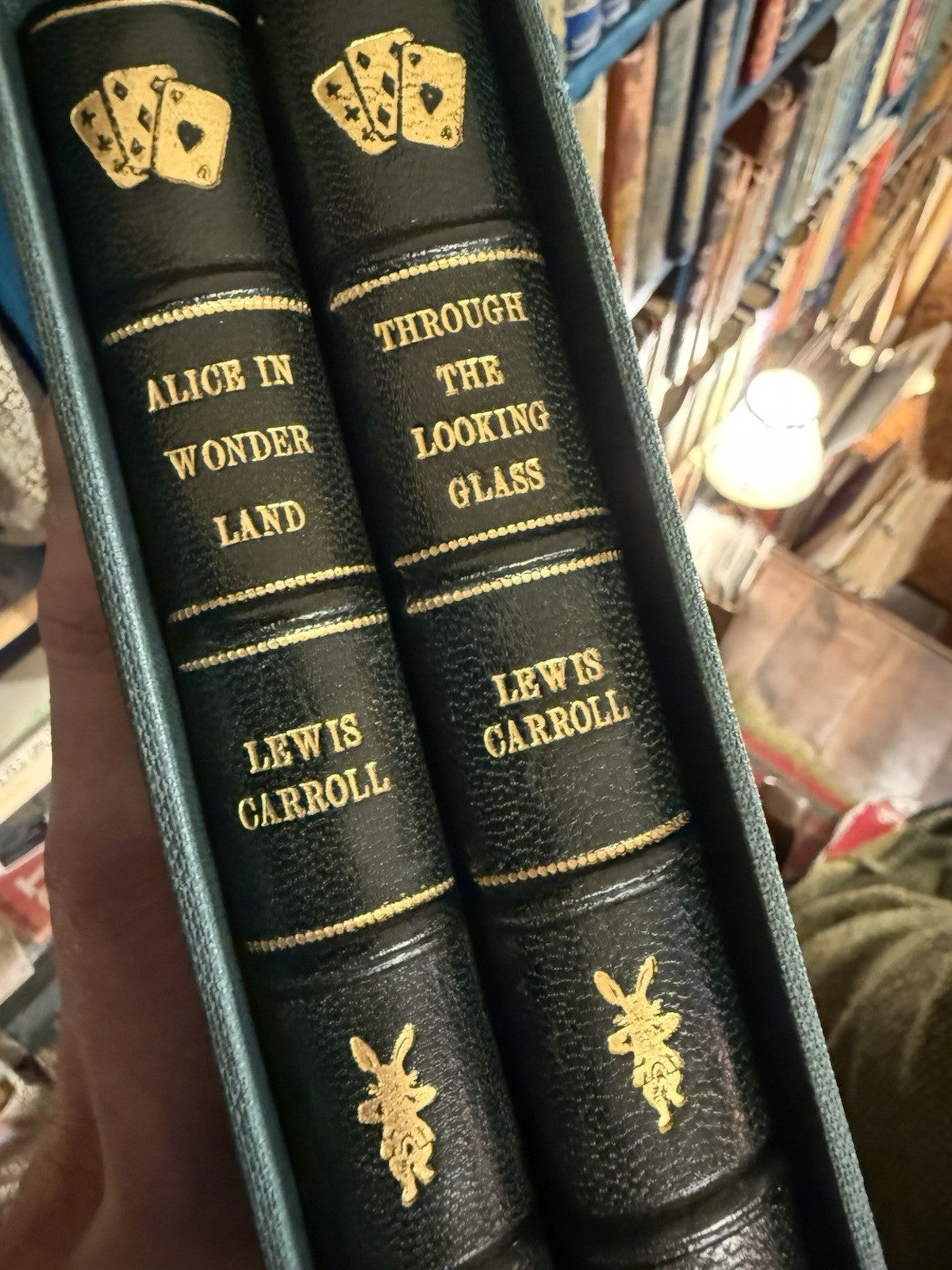 Lewis Carroll Alice's Adventures In Wonderland & Looking Glass Fine Binding 1896