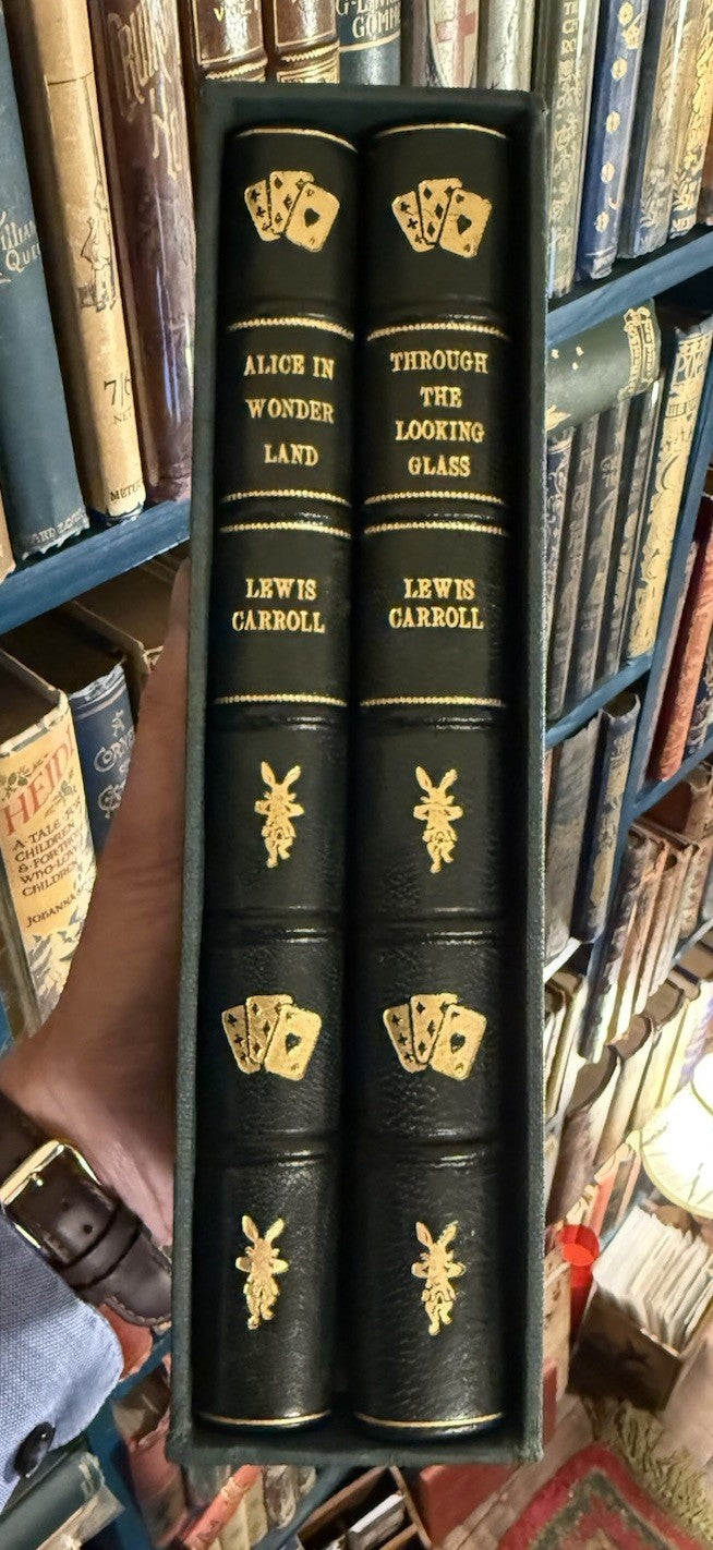 Lewis Carroll Alice's Adventures In Wonderland & Looking Glass Fine Binding 1896