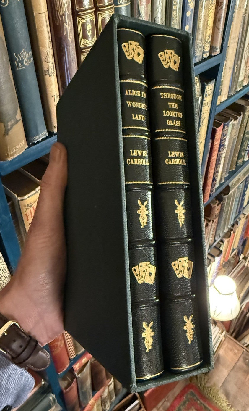 Lewis Carroll Alice's Adventures In Wonderland & Looking Glass Fine Binding 1896