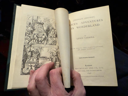 Lewis Carroll Alice's Adventures In Wonderland & Looking Glass Fine Binding 1896